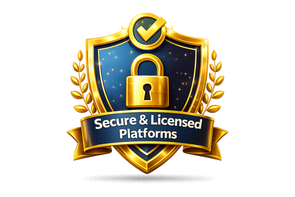 Secure & Licensed Platforms​